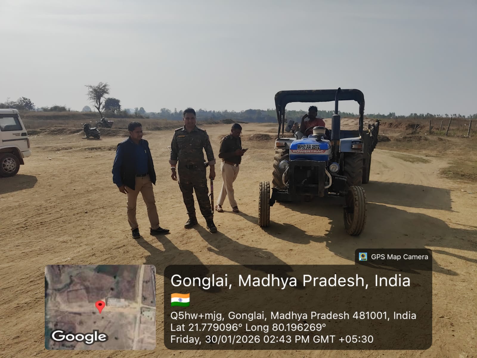 थाना नवेगांव क्षेत्र अंतर्गत अवैध रेत उत्खनन एवं परिवहन पर बालाघाट पुलिस की सख्त कार्यवाही