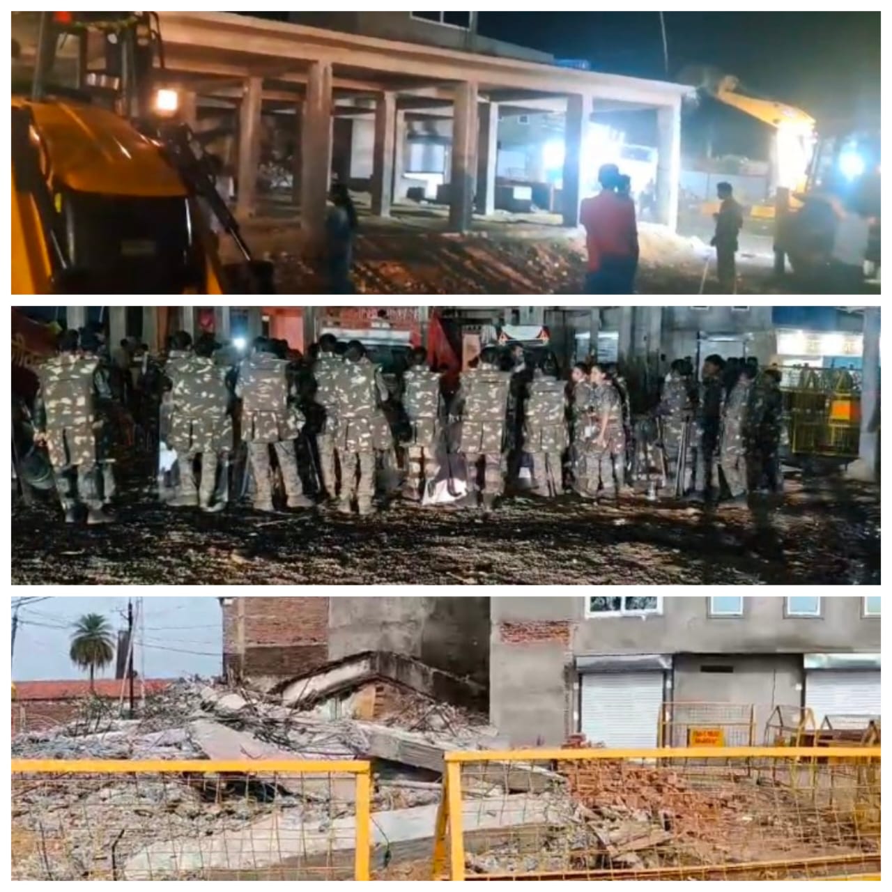 गर्रा चौक पर प्रतिमा स्थापित किए जाने पर विवाद बढ़ा, प्रशासन ने सख्ती दिखाते हुए हटाई मूर्ति, जेसीबी से हटाया गया अवैध निर्माण…