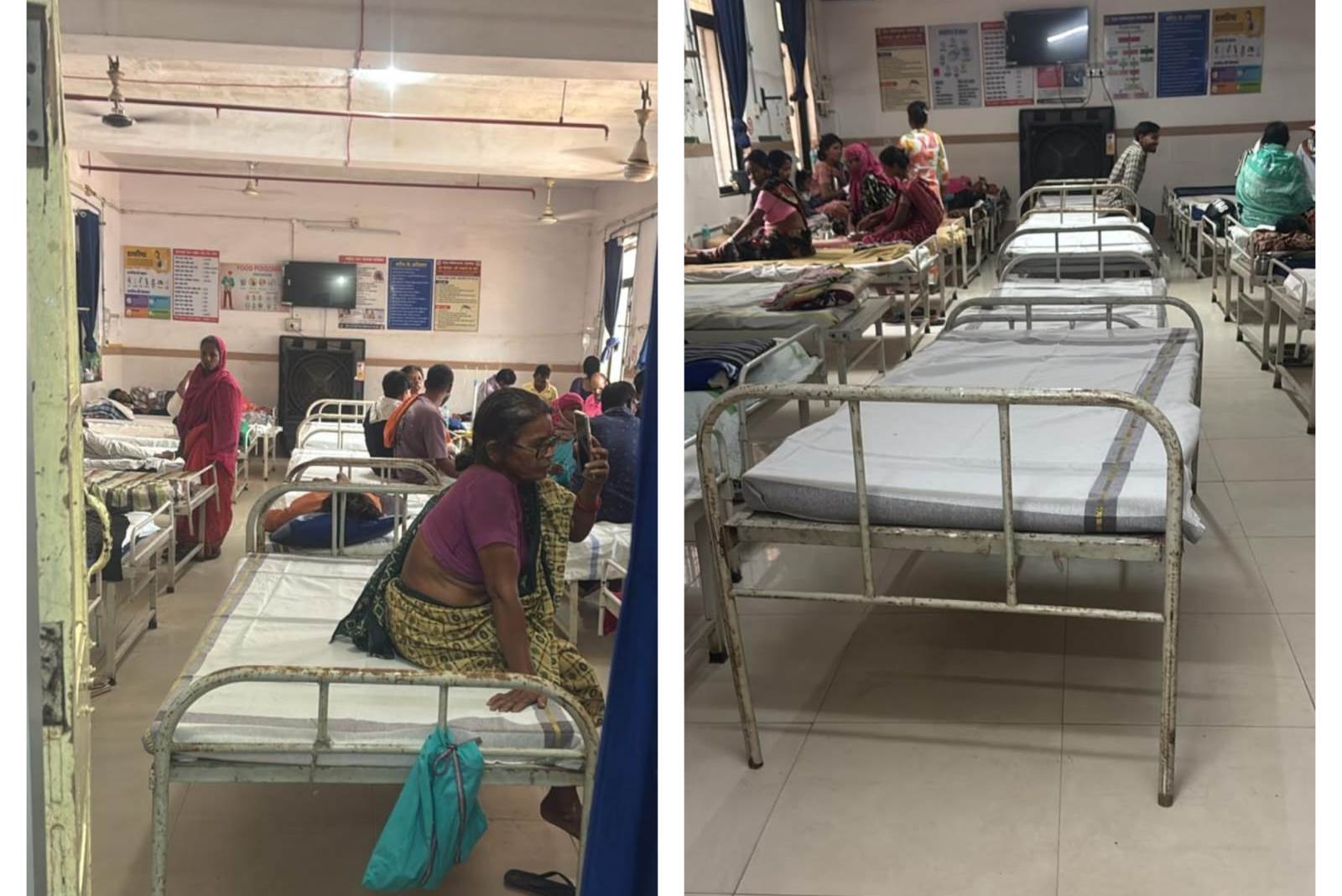 मरीजों के उपचार में लापरवाही की शिकायत मिलने के बाद कलेक्टर श्री मृणाल मीना द्वारा किए गए औचक निरीक्षण